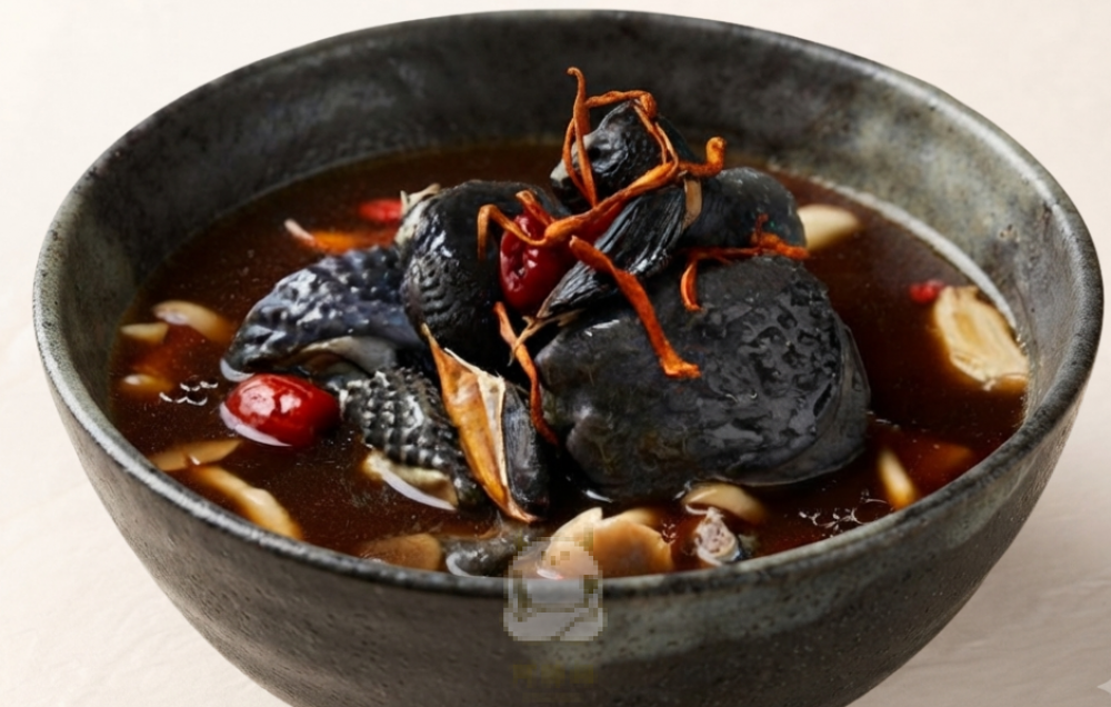 黑金蟲草雞湯