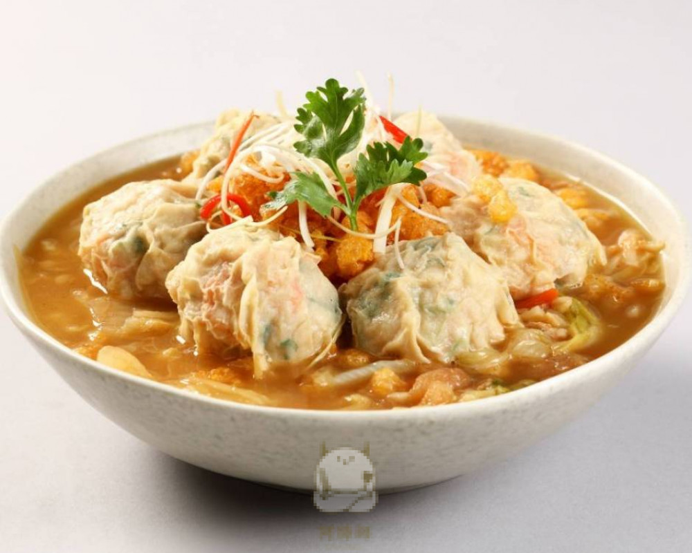 團圓蝦球白菜滷