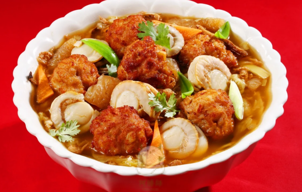 蟠龍瑤柱獅頭盅