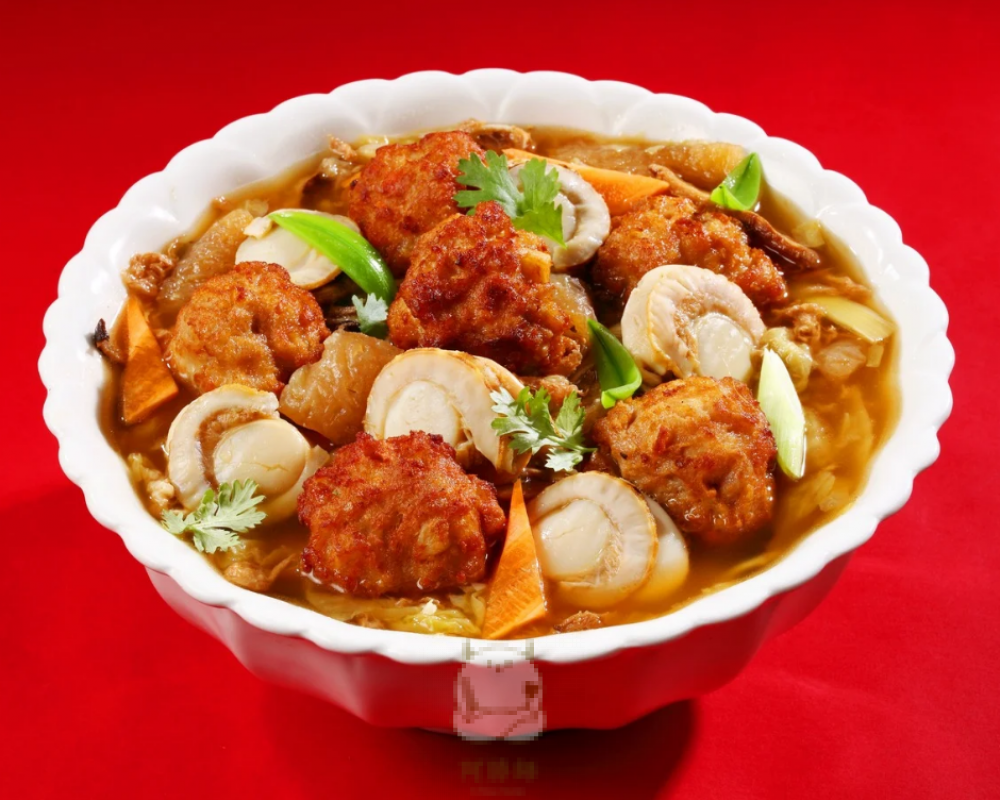 蟠龍瑤柱獅頭盅